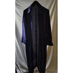 Womens Duster Long Sleeve Button‎ Front Lightweight Dress 3XL-runs small